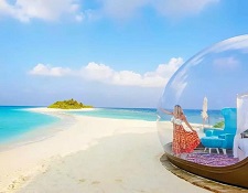 马尔代夫透明泡泡屋