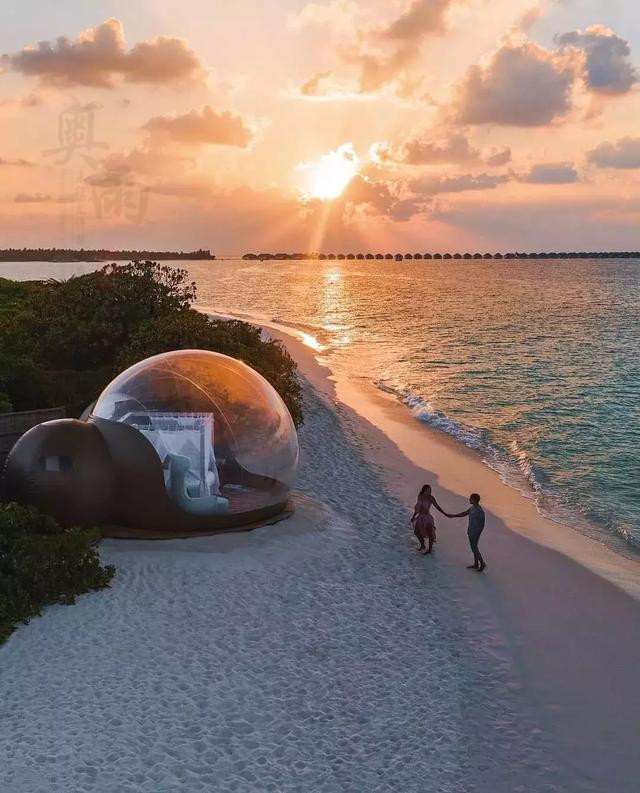 马尔代夫透明泡泡屋